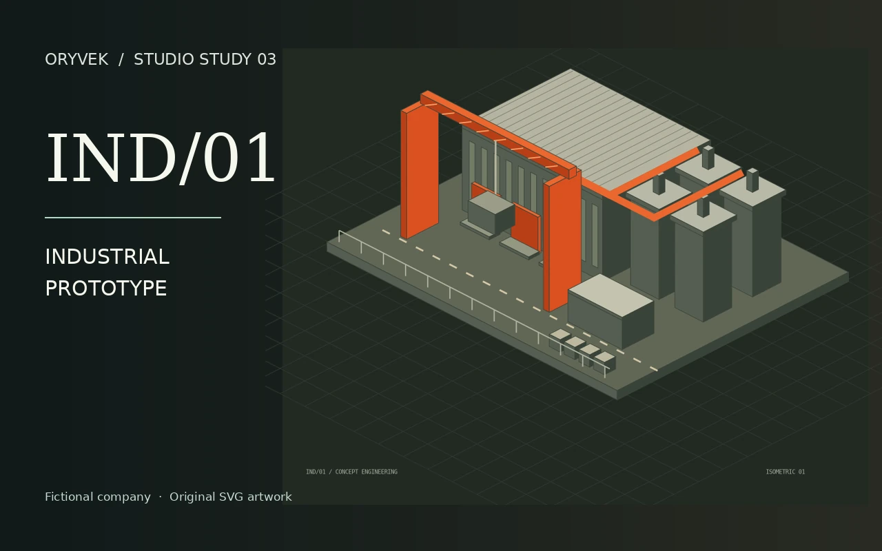 Original ORYVEK concept preview: IND/01 — Industrial
